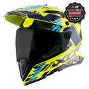 Axor X-Cross Motorcycle Helmet Dual Sport Adventure Crash Helmet Sun Visor ECE22.06 - Free Pinlock & Smoked Visor