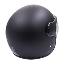Axor Jet Open Face Motorcycle Scooter Helmet Matt Black With Black Liner
