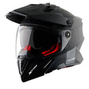Axor X-Cross Motorcycle Helmet Dual Sport Adventure Crash Helmet Matt Black Sun Visor ECE22.06 - Free Pinlock & Smoked Visor