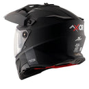 Axor X-Cross Motorcycle Helmet Dual Sport Adventure Crash Helmet Matt Black Sun Visor ECE22.06 - Free Pinlock & Smoked Visor