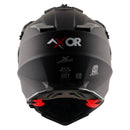 Axor X-Cross Motorcycle Helmet Dual Sport Adventure Crash Helmet Matt Black Sun Visor ECE22.06 - Free Pinlock & Smoked Visor