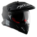 Axor X-Cross Motorcycle Helmet Dual Sport Adventure Crash Helmet Matt Black Sun Visor ECE22.06 - Free Pinlock & Smoked Visor