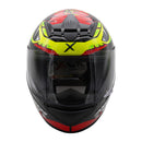 Axor Rage Python Full Face Helmet Red Yellow Black Gloss