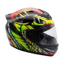 Axor Rage Python Full Face Helmet Red Yellow Black Gloss