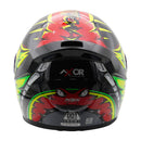 Axor Rage Python Full Face Helmet Red Yellow Black Gloss