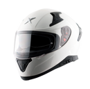 Axor Apex Full Face Motorcycle Helmet Gloss White With Drop Down Sun Visor & Pinlock Included