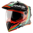 Axor X-Cross Motorcycle Helmet Dual Sport Adventure Crash Helmet Black/Grey Sun Visor ECE22.06 - Free Pinlock & Smoked Visor