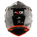Axor X-Cross Motorcycle Helmet Dual Sport Adventure Crash Helmet Black/Grey Sun Visor ECE22.06 - Free Pinlock & Smoked Visor