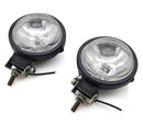 Pair Of Halogen Spot Lights For Motorcycle Motorbike Vintage Classic Car/Bike H3 12V Bulbs