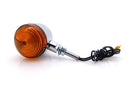 Bike It Short Stem Bullet Indicators With Chrome Body And Amber Lens