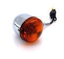 Bike It Short Stem Bullet Indicators With Chrome Body And Amber Lens