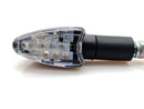 Bike It Long Stem LED Spear Indicators With Black Body And Clear Lens
