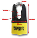 Mammoth Security Motorcycle Disc Lock / Shackle Padlock Security Maxi 2 In 1