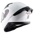 Axor Apex Full Face Motorcycle Helmet Gloss White With Drop Down Sun Visor & Pinlock Included