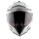 Axor X-Cross Motorcycle Helmet Dual Sport Adventure Crash Helmet Gloss White Sun Visor ECE22.06 - Free Pinlock & Smoked Visor