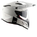 Axor X-Cross Motorcycle Helmet Dual Sport Adventure Crash Helmet Gloss White Sun Visor ECE22.06 - Free Pinlock & Smoked Visor