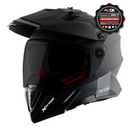 Axor X-Cross Motorcycle Helmet Dual Sport Adventure Crash Helmet Matt Black Sun Visor ECE22.06 - Free Pinlock & Smoked Visor