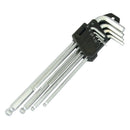 Bike It 9pc Ball End Long Allen Key Set
