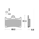 AP Racing Sinter Disc Pad Front -