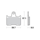 AP Racing Sinter Disc Pad Rear -