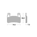 AP Racing Sinter Disc Pad Front -
