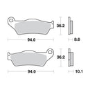 AP Racing Sinter Disc Pad Rear -
