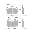 AP Racing Sinter Disc Pad Front -