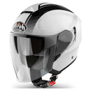 Airoh Helmet Hunter Jet - Simple White Gloss