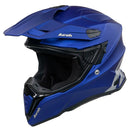 Airoh Commander Motorcycle Helmet Adventure Dual Sport Crash Helmet - Blue Matt