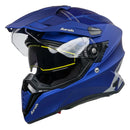 Airoh Commander Motorcycle Helmet Adventure Dual Sport Crash Helmet - Blue Matt