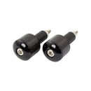 Motorcycle Bar Ends Universal With Carbon Fibre Inset Black CNC Machined Bar End