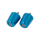 Bike It Alloy Suzuki Flush Type Blue Bar End Weights