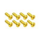 Bike It Screen Bolts Gold 8 Piece Pack