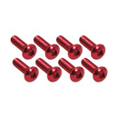 Bike It Screen Bolts Red 8 Piece Pack