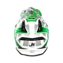 Just1 J12 Mister X Carbon Adults MX Helmet Green