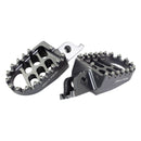 BikeTek MX Forged Wide Platform Footpegs Kawasaki Gun Metal