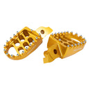 BikeTek MX Forged Wide Platform Footpegs Suzuki Gold