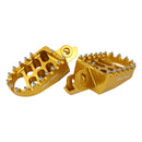 BikeTek MX Forged Wide Platform Footpegs Suzuki Gold