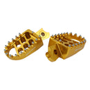 BikeTek MX Forged Wide Platform Footpegs Suzuki Gold