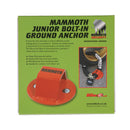 Mammoth Ground Anchor For Motorcycle Scooter Ebike - Security Anchor Anti-Attack Anti-Extraction Bolts, High Strength Steel, Universal Anti Theft Security
