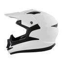 GSB XP-14B ADULT MX OFF ROAD HELMET PLAIN WHITE GLOSS