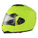 GSB G-339 ADULT FLIP ROAD HELMET PLAIN FLUORO YELLOW GLOSS