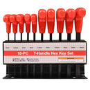 Bike It 10pc T-Handle Hexagon Key Sets With Rack