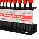 Bike It 10pc T-Handle Hexagon Key Sets With Rack