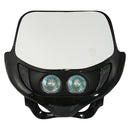Universal Twin Enduro Headlight Black 12V 35W