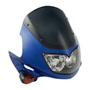 Universal Raptor Fairing Headlight With Indicators Blue 12V 25/25W