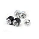 Universal Twin Round Dominator Headlight Chrome Bottom Mount E-Marked Halogen-Bulb H4 12V 60/55W