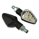 Bike It Short Stem LED Diamond Indicators With Black Body And Clear Lens