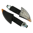 Bike It Long Stem LED Talon Indicators With Black Body And Clear Lens