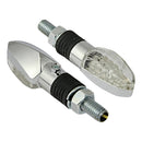 Bike It LED Pod Indicators With Chrome Body And Clear Lens